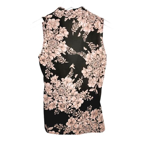 CAbi 594 Rosewater Floral Faux Wrap Top Blouse - Size S - Picture 3 of 5